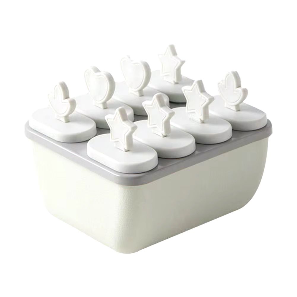 8pcs Ice Pop Mould – DIY Ice Cubes & Popsicles with Cover - Enkaji Households