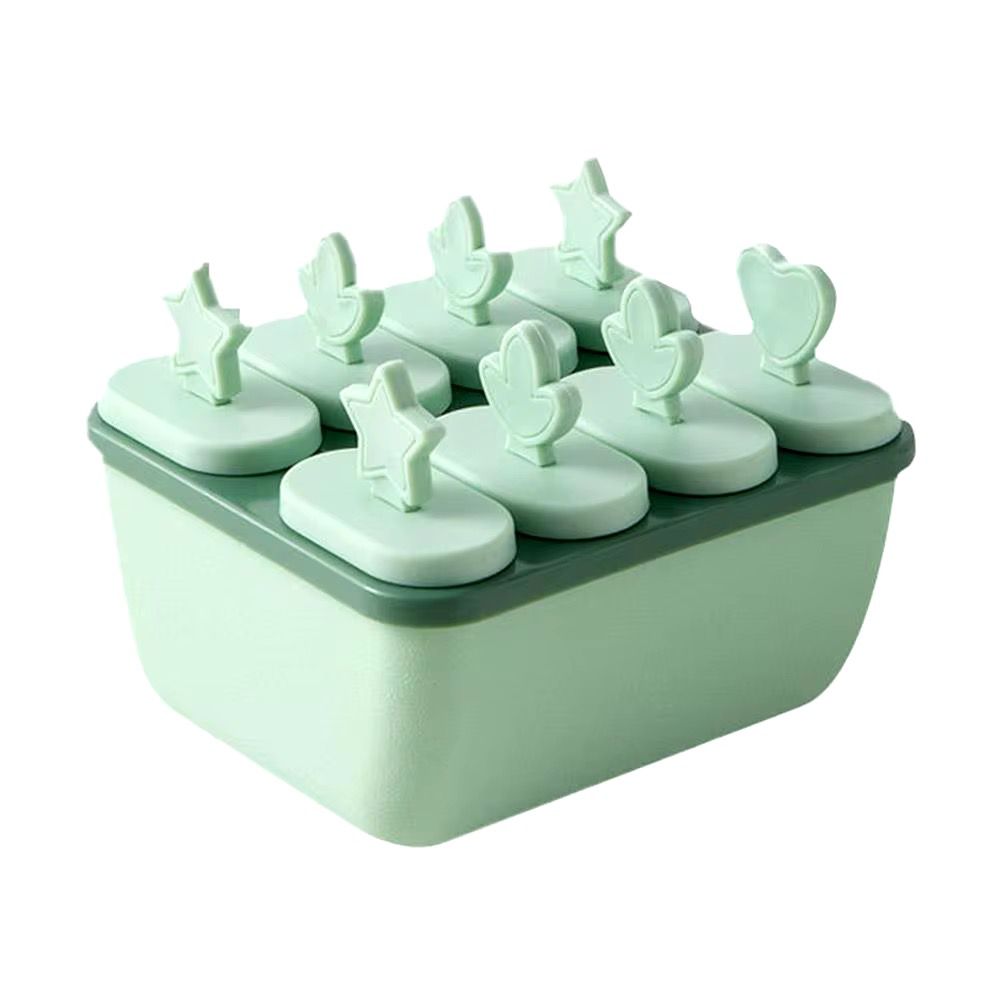 8pcs Ice Pop Mould – DIY Ice Cubes & Popsicles with Cover - Enkaji Households