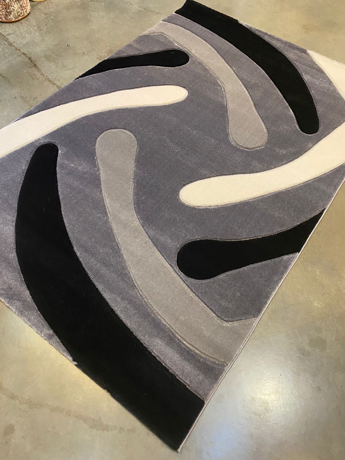 8x11 Modern Carpet Rug – Extra Large Geometric & Swirl Design - Enkaji Households