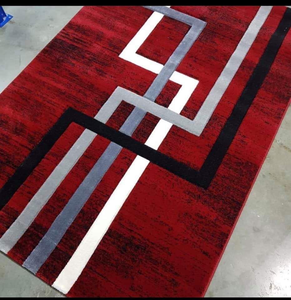 8x11 Modern Carpet Rug – Extra Large Geometric & Swirl Design - Enkaji Households
