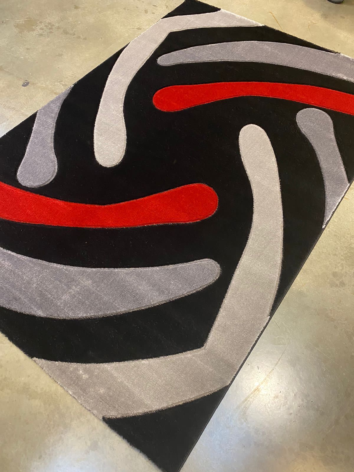 8x11 Modern Carpet Rug – Extra Large Geometric & Swirl Design - Enkaji Households