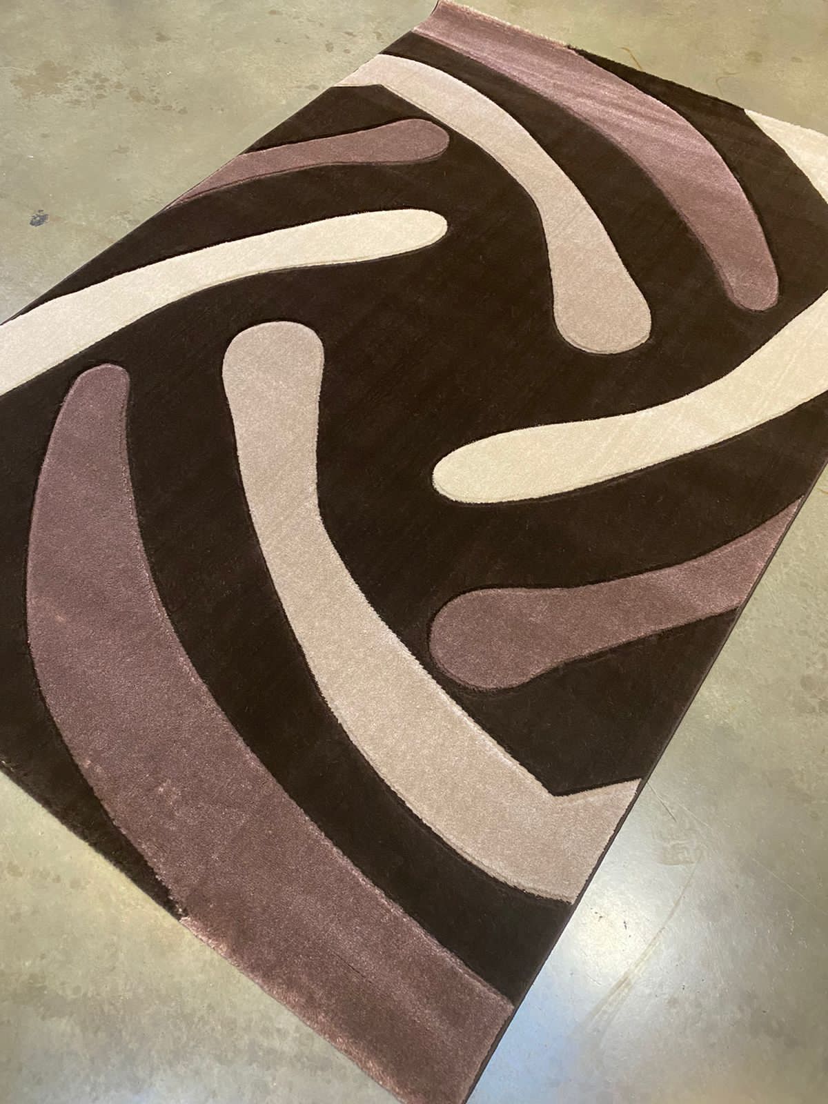 8x11 Modern Carpet Rug – Extra Large Geometric & Swirl Design - Enkaji Households