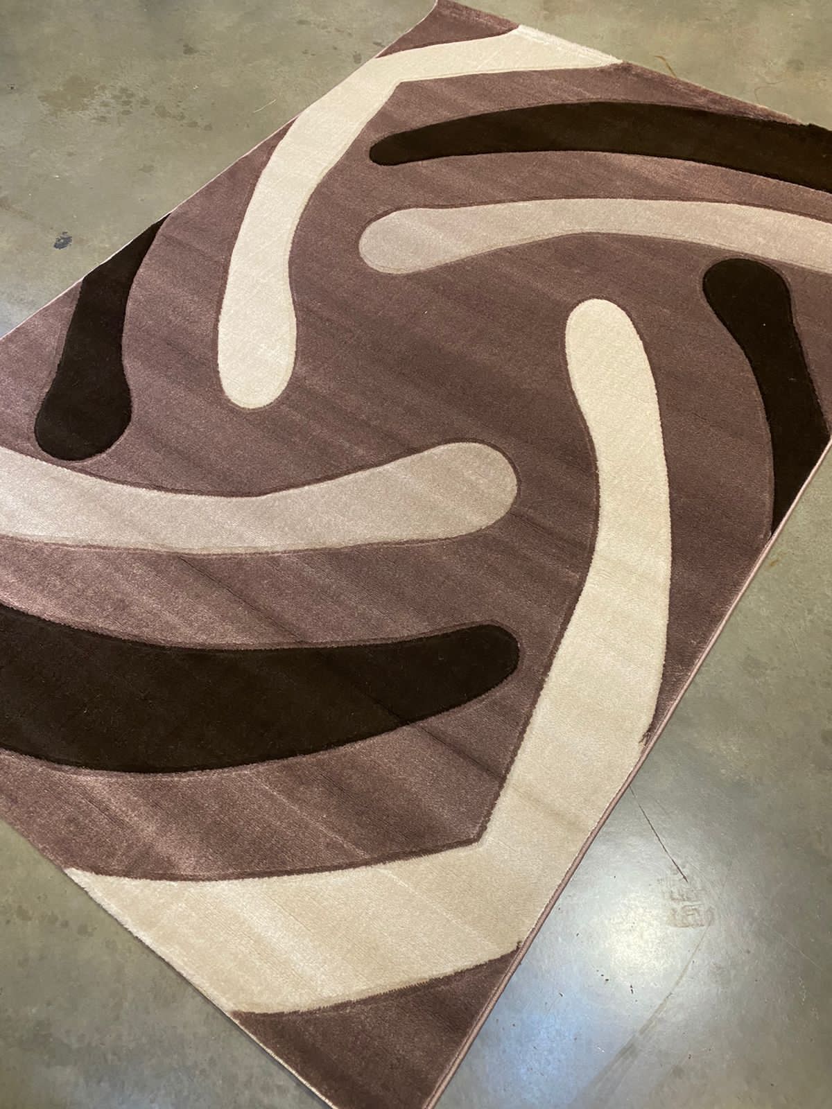 8x11 Modern Carpet Rug – Extra Large Geometric & Swirl Design - Enkaji Households