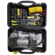 Car Air Compressor with Tool Kit – Portable Tire Inflator & Emergency Set - Enkaji Households