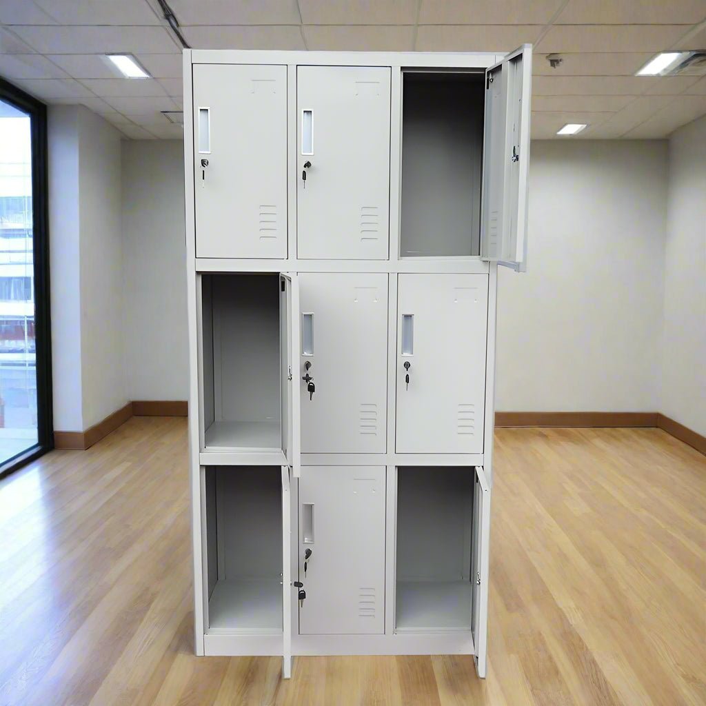 Durable 8 - Door Metal Locker Cabinet - Enkaji Households
