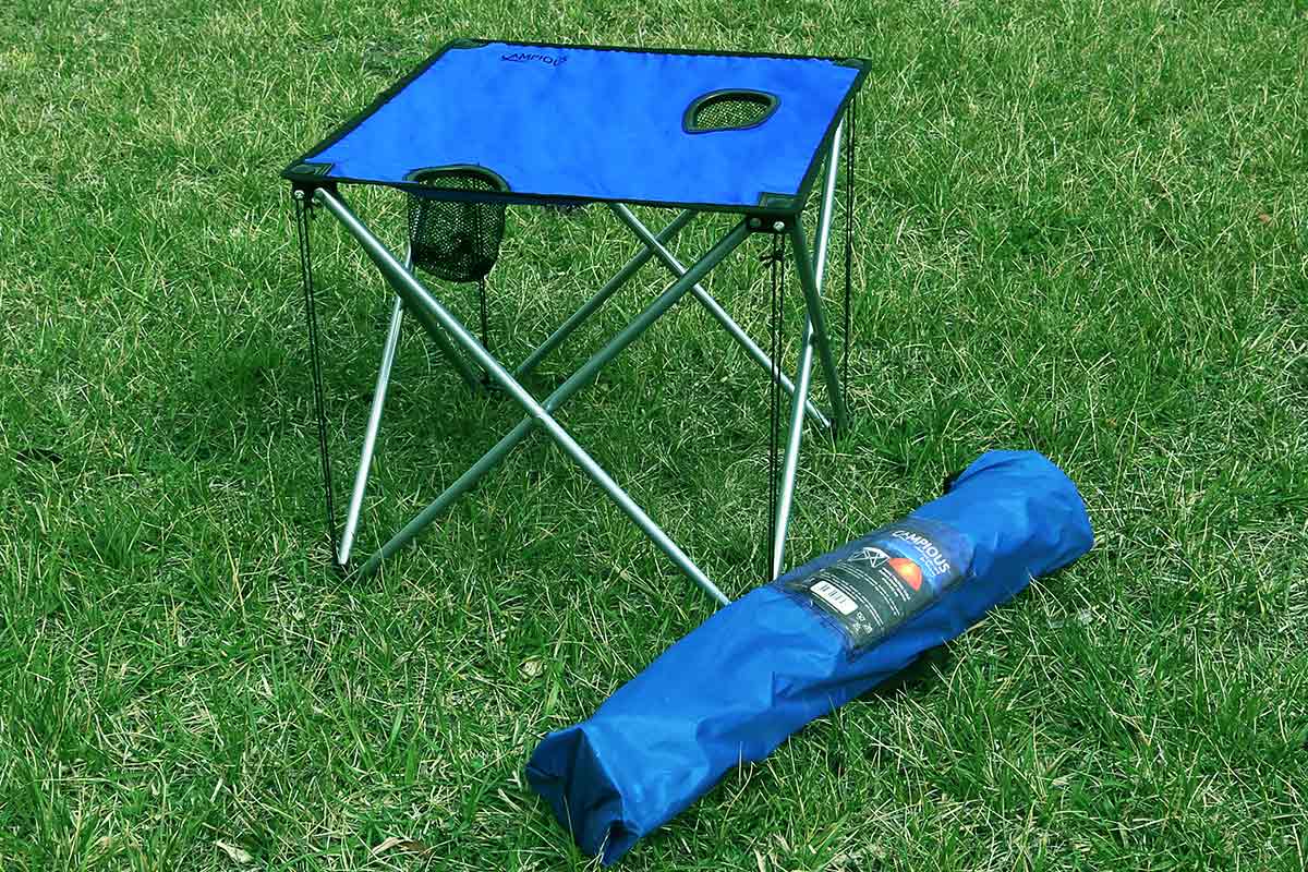 Foldable Outdoor Camping Table – Portable Picnic Table with Cup Holders - Enkaji Households