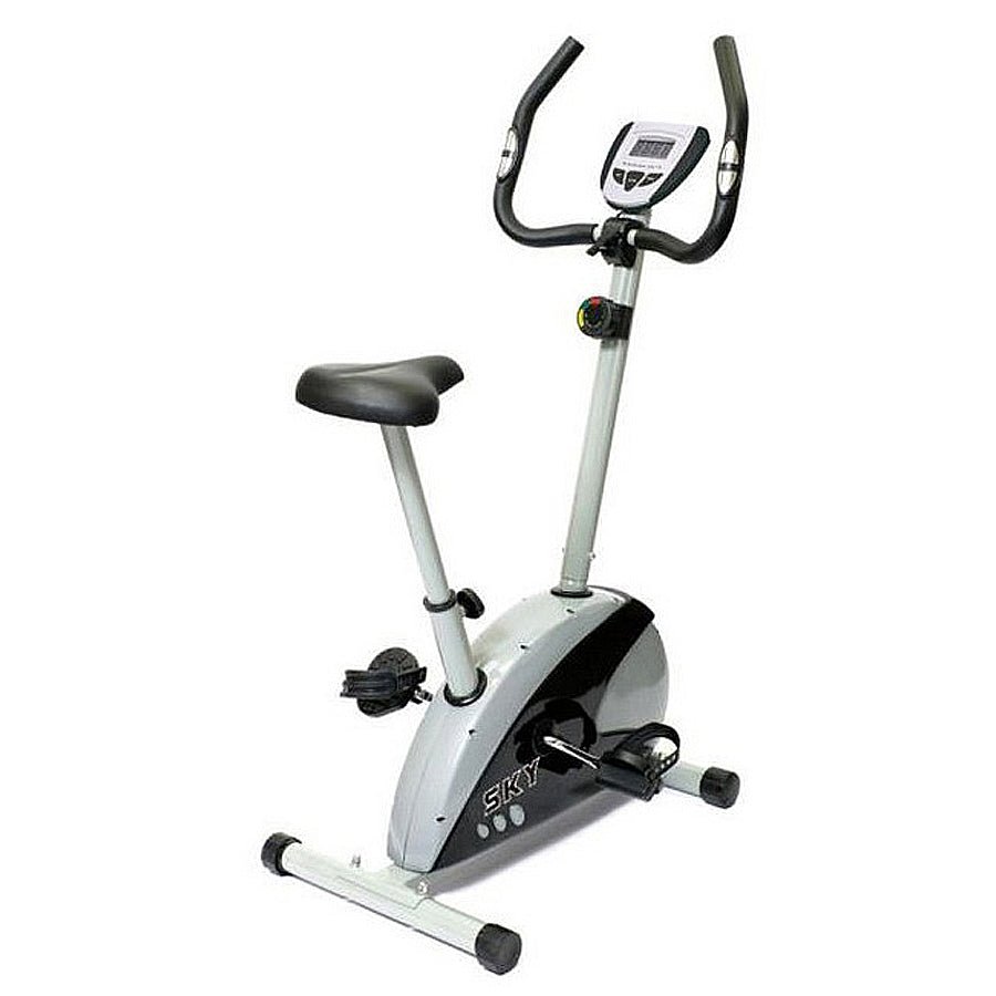 Magnetic Upright Exercise Bike – 8 - Level Resistance &LCD Monitor - Enkaji Households