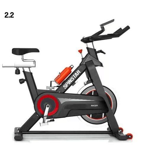 SpinStar Racer Indoor Spin Bike – 15KG Flywheel, Belt Drive, Pulse Monitor - Enkaji Households