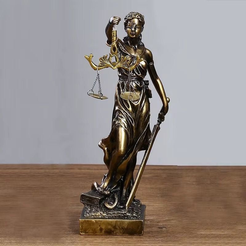 Themis Goddess of Justice Resin Sculpture - Enkaji Households