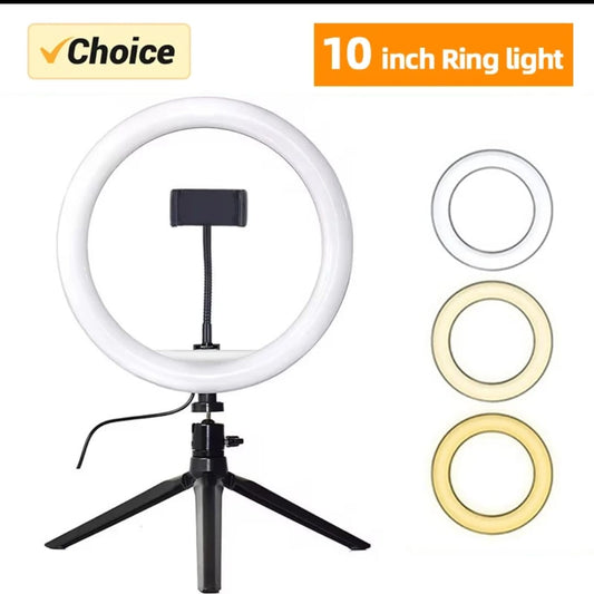 10” Ring Light with Tripod Stand - Enkaji Households