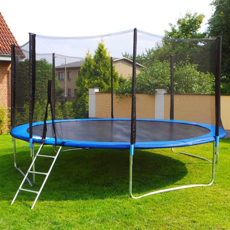 14ft Trampoline with Safety Enclosure Net - Enkaji Households