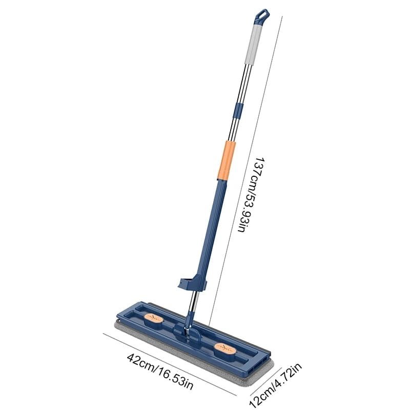 2 in 1 360°Rotating flat mop with extra mop pads - Enkaji Households