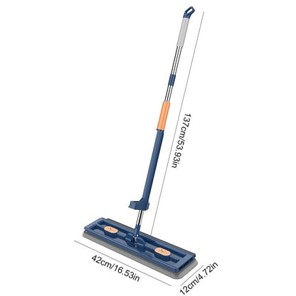 2 in 1 360°Rotating flat mop with extra mop pads - Enkaji Households