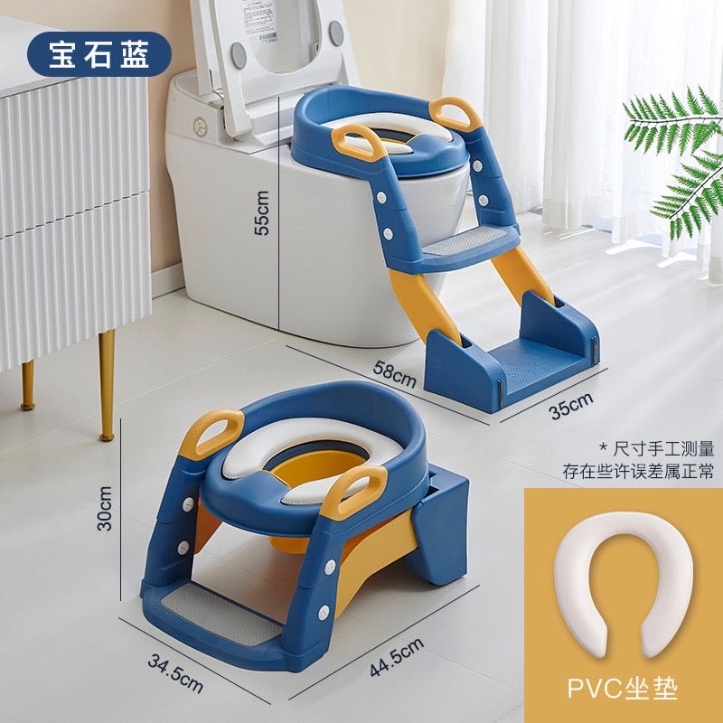 2 - in - 1 Kids Training Toilet Seat with PVC Cushion - Enkaji Households