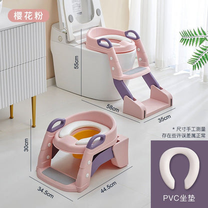 2 - in - 1 Kids Training Toilet Seat with PVC Cushion - Enkaji Households