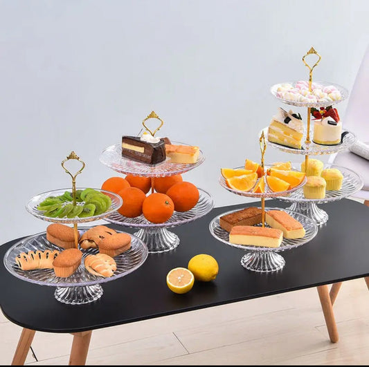 2 tier cake/food tray - Enkaji Households