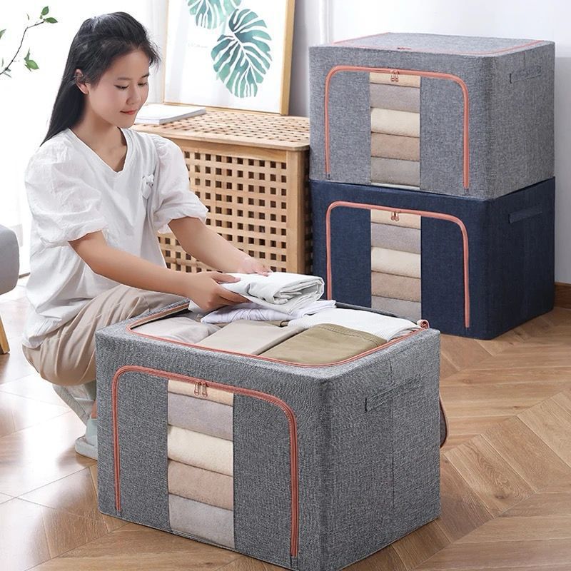 2pc Multipurpose Oxford Storage Box Organizer - Enkaji Households