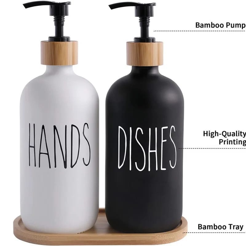 2pc set hand and soap dispenser - Enkaji Households