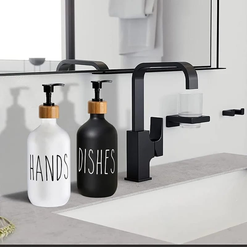 2pc set hand and soap dispenser - Enkaji Households