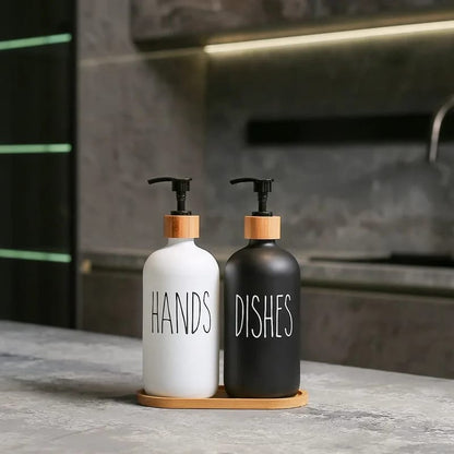 2pc set hand and soap dispenser - Enkaji Households