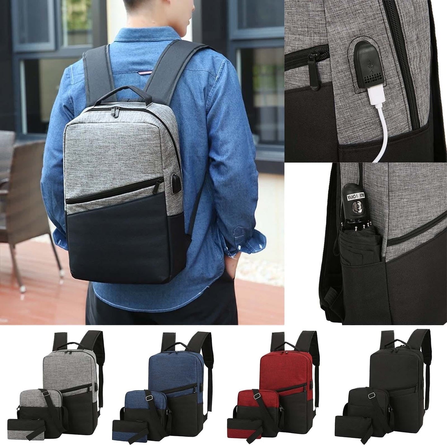 3 - in - 1 Backpack Set - Enkaji Households