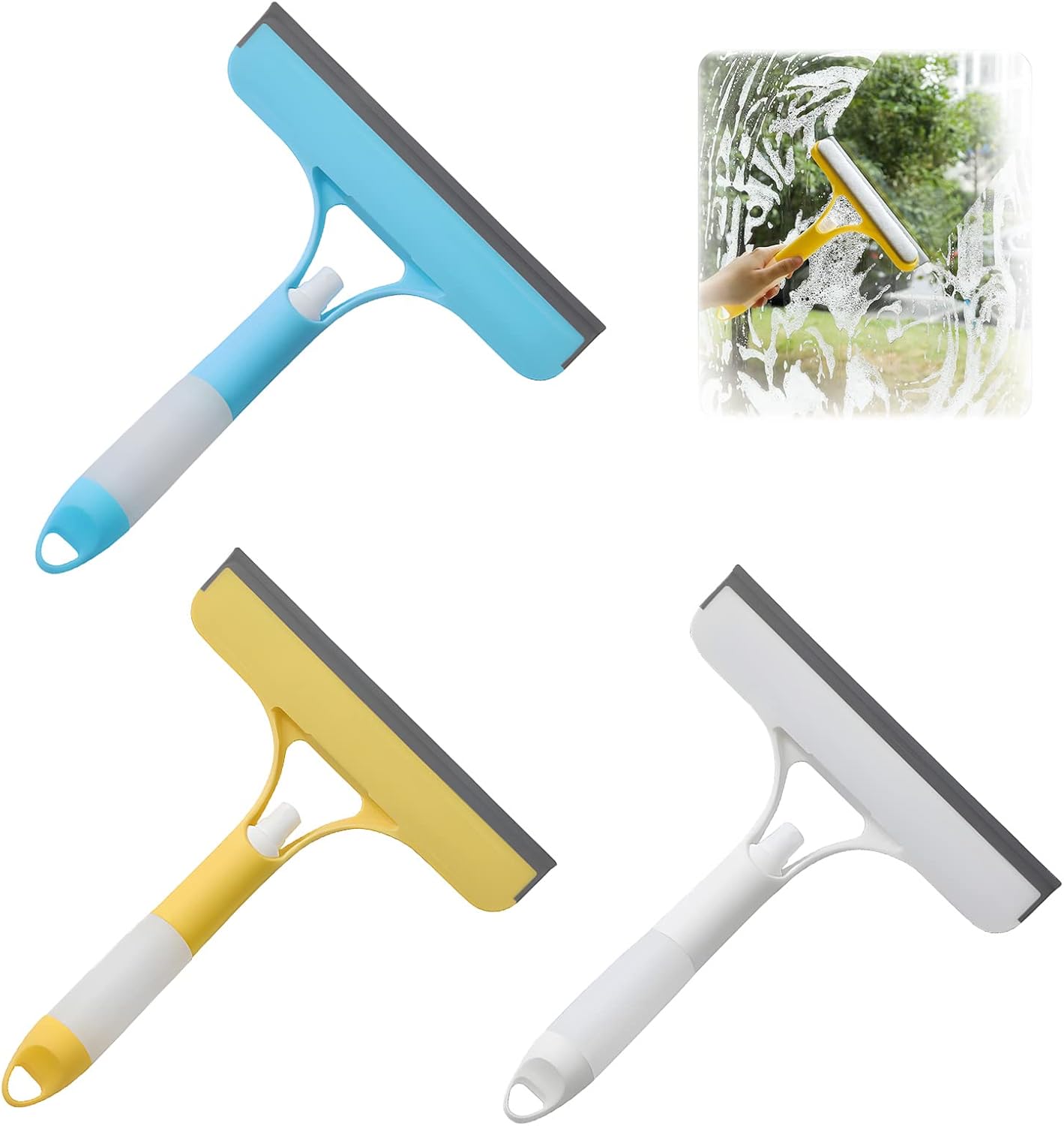 3 - in - 1 Double - Sided Squeegee Window Cleaner - Enkaji Households