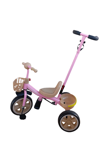 3 - in - 1 Push Tricycle with Mini Pedals – Versatile Ride for Kids - Enkaji Households