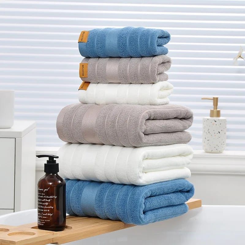 3 - Piece Bath Towel Set – Soft and Highly Absorbent - Enkaji Households