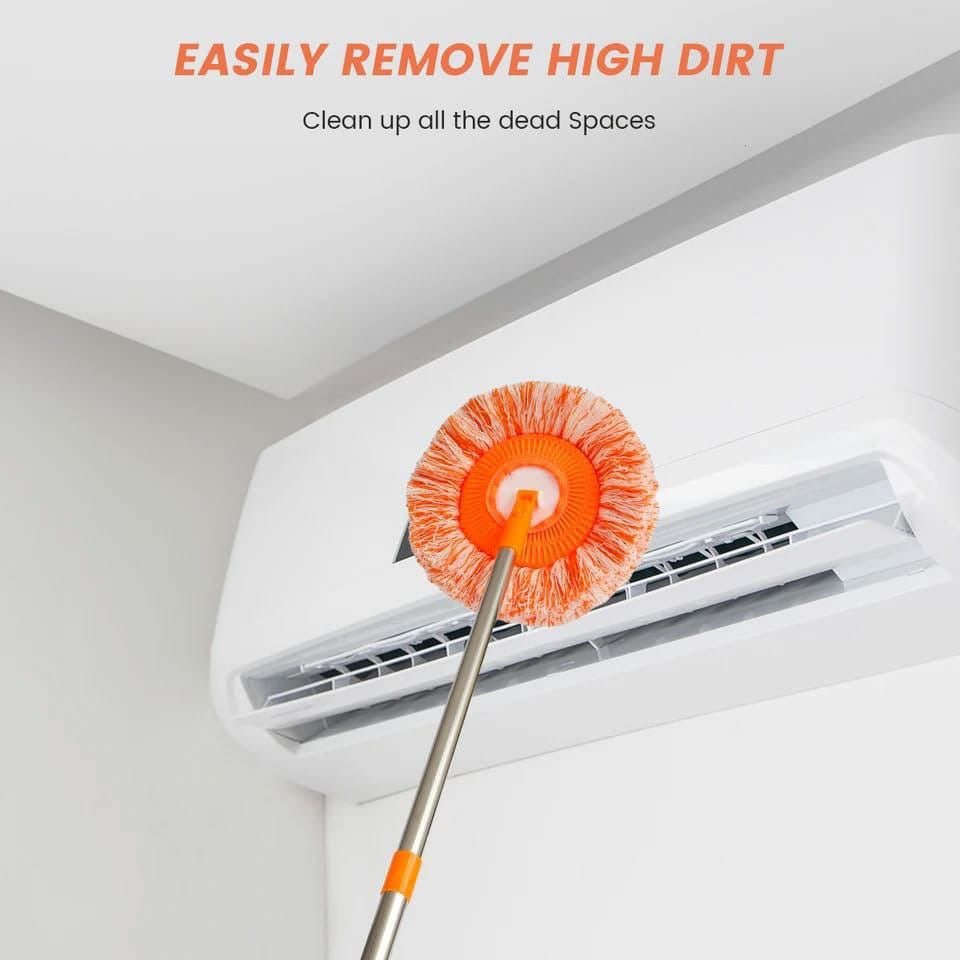 360 Degree Rotatable Adjustable Cleaning Mop, 360°Rotating Extendable Sunflower Mop, Multifunctional Wall Cleaning Mop - Enkaji Households