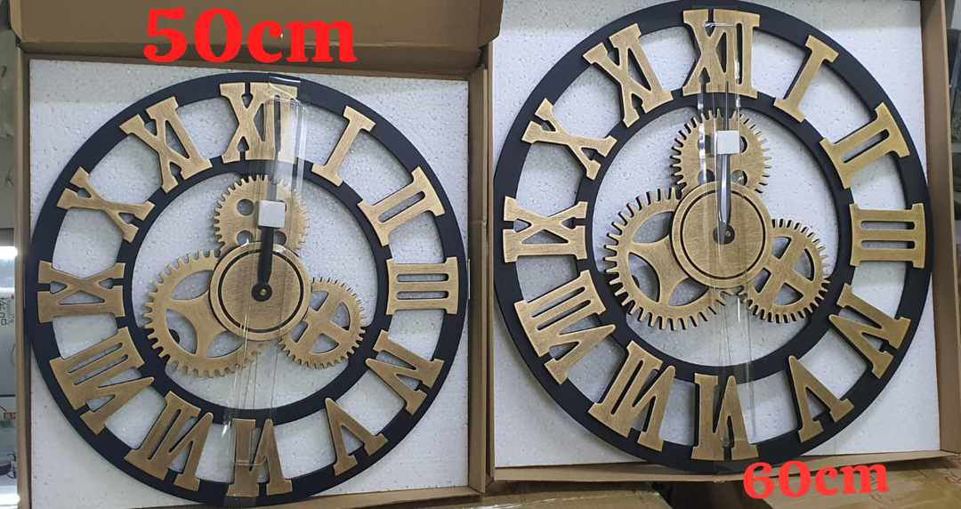 3D Roman Vintage Gear Pocket Wall Clock - Enkaji Households