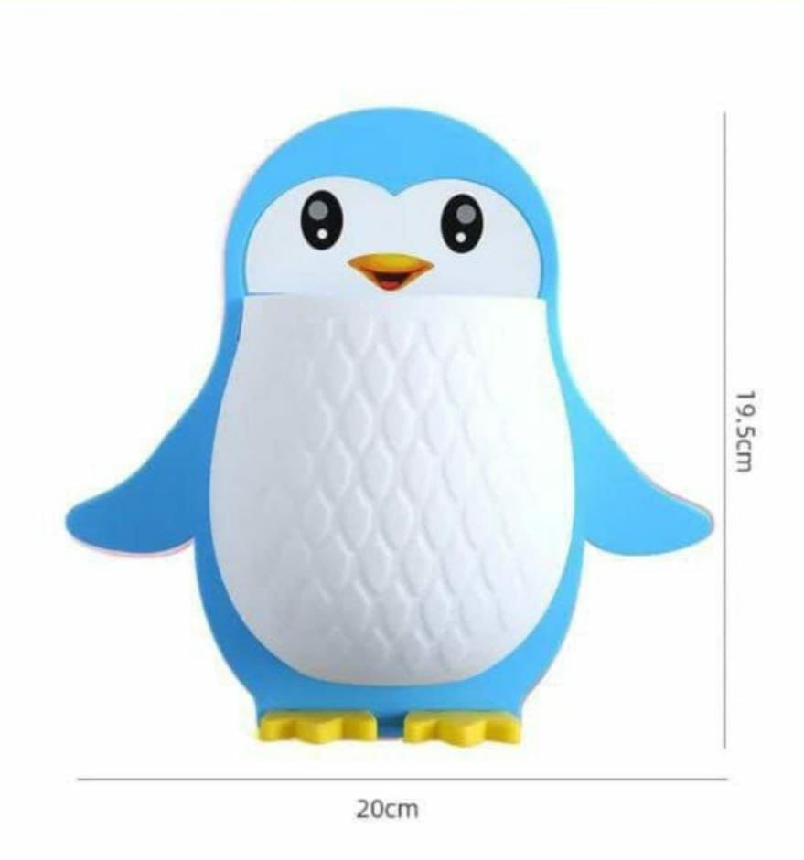 3pc Creative Penguin Holder – Wall - Mounted Organizer with Drain Hole - Enkaji Households