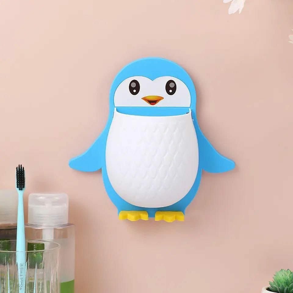 3pc Creative Penguin Holder – Wall - Mounted Organizer with Drain Hole - Enkaji Households