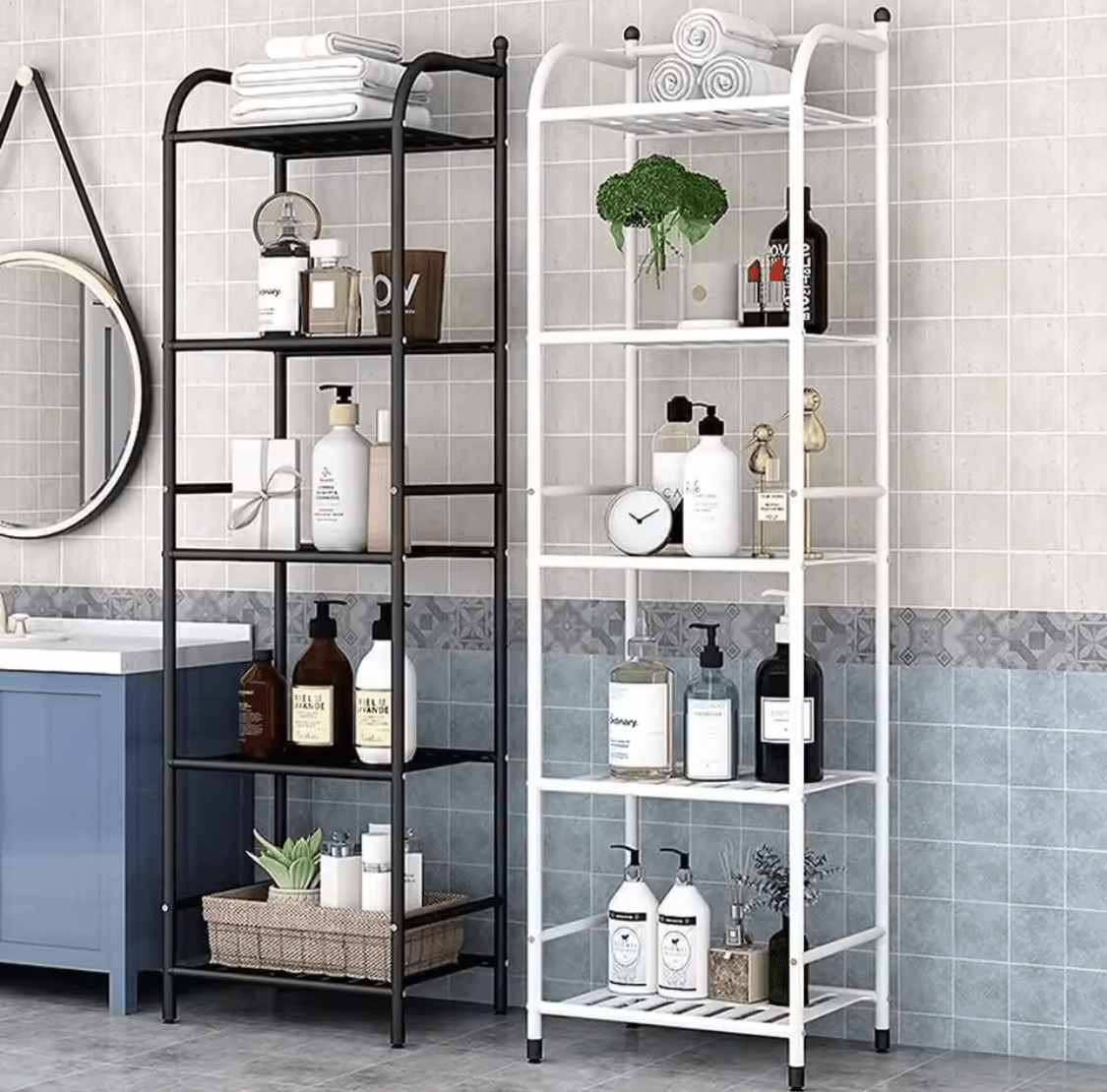 5 tier metallic rack organizer - Enkaji Households