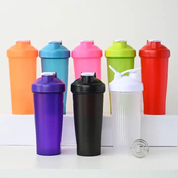 600ml Protein Shaker Bottle Herbalife Protein Powder Shake Cup for Ffitness Training Sport Slushy Water Bottle - Enkaji Households