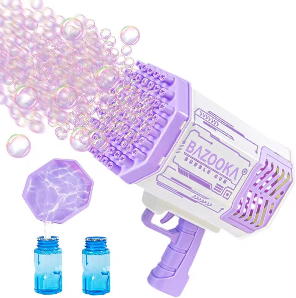 69 - Hole Rocket Bubble Gun – High - Output Bubble Blaster for Kids - Enkaji Households