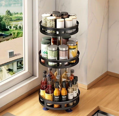 Rotating spice rack & bathroom Organizer