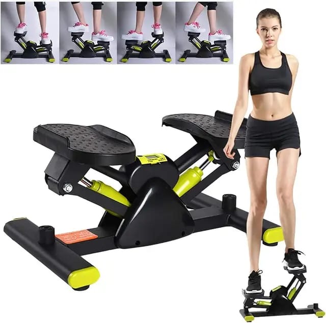 Advanced High - Quality Mini Stepper with Resistance Bands - Enkaji Households