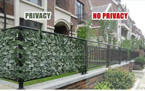 Artificial leafy privacy fence - Enkaji Households