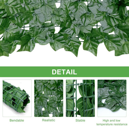 Artificial leafy privacy fence - Enkaji Households