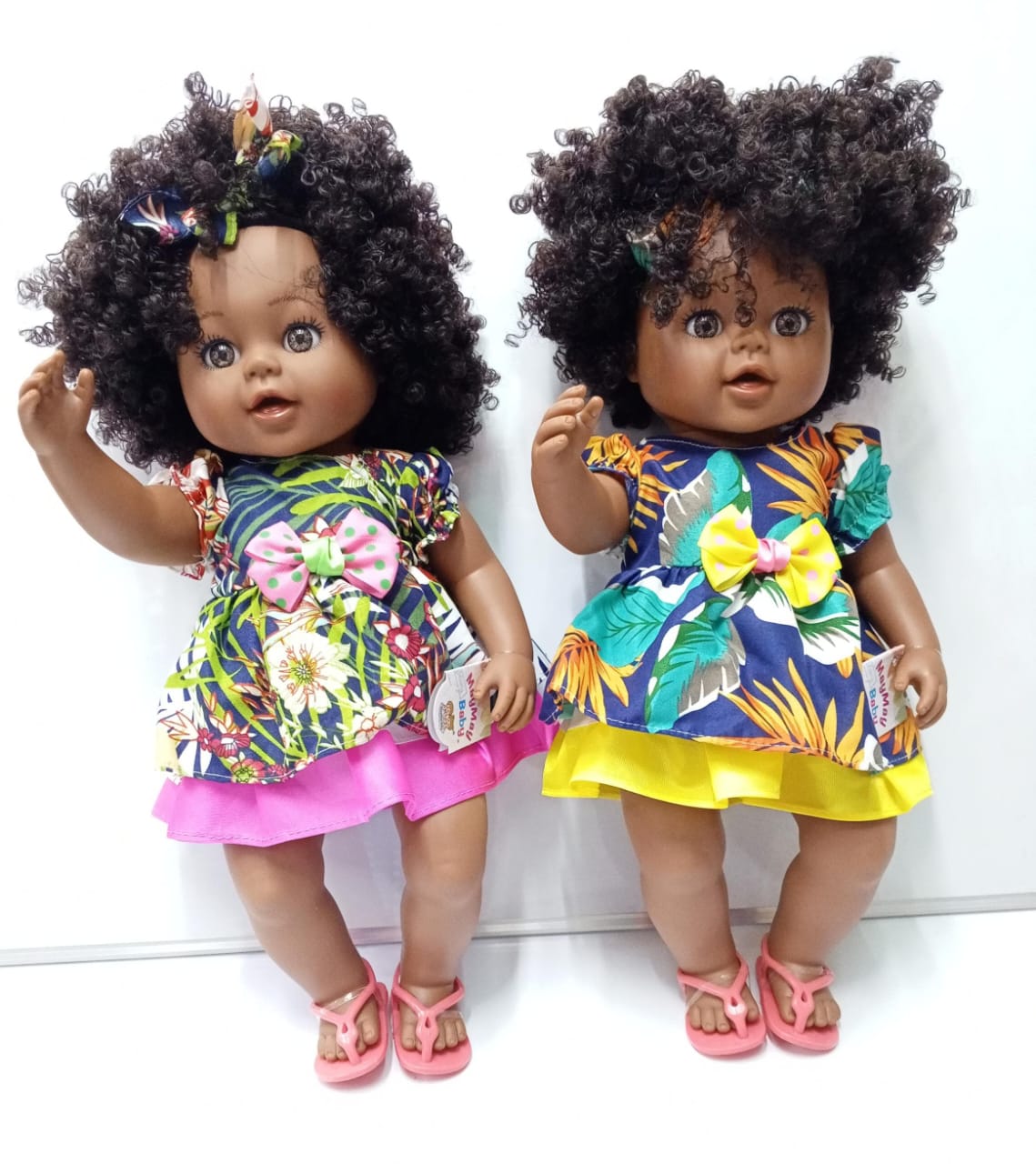 Baby Black Doll – Lifelike 12 - Inch African Doll Toy with Curly Hair - Enkaji Households