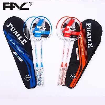 Badminton Racket Set – Iron Alloy Racquets for Recreation and Fun - Enkaji Households