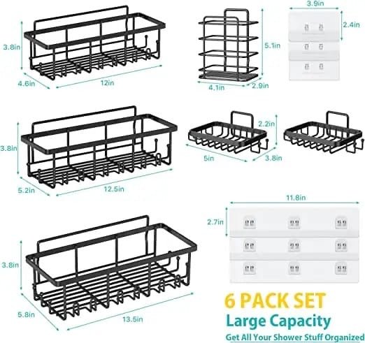 Bathroom Organizer 6pc set - Enkaji Households