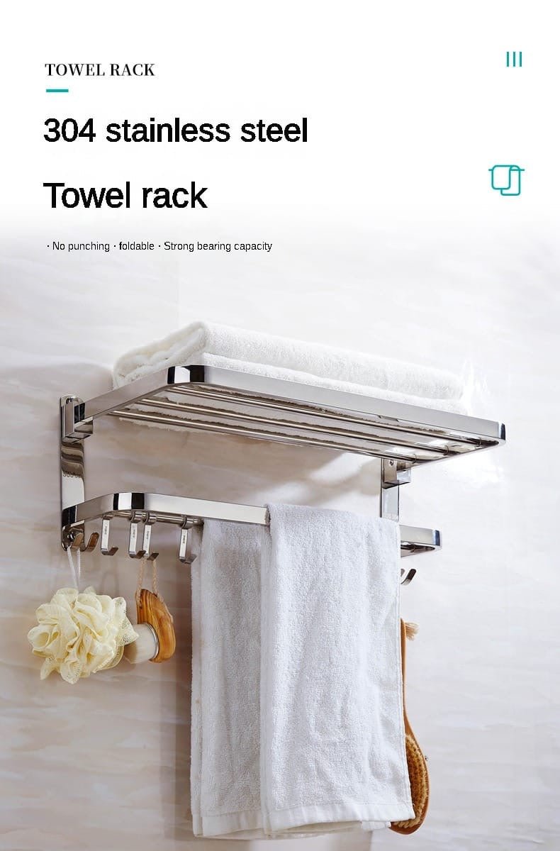 Bathroom Wall - Mounted Towel Racking - Enkaji Households