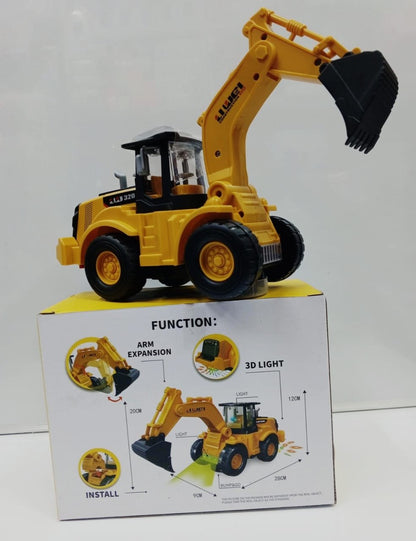 Battery - Operated Excavator Truck – Realistic Construction Toy for Kids - Enkaji Households