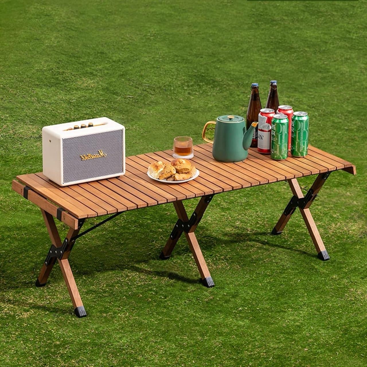 Camping Dining Set – Portable Table, 4 Chairs & Folding Storage Box - Enkaji Households