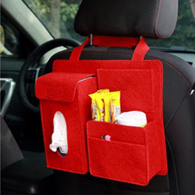 Canvas Material Car Back Seat Organizer Car Storage Solution - Enkaji Households