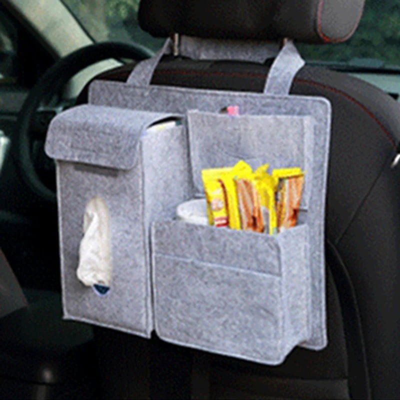 Canvas Material Car Back Seat Organizer Car Storage Solution - Enkaji Households