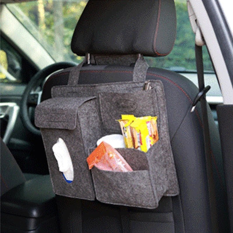 Canvas Material Car Back Seat Organizer Car Storage Solution - Enkaji Households