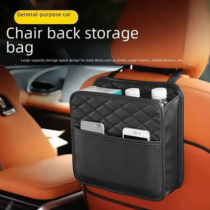 Car Back Seat Storage Leather Bag - Enkaji Households