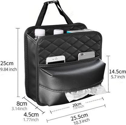 Car Back Seat Storage Leather Bag - Enkaji Households